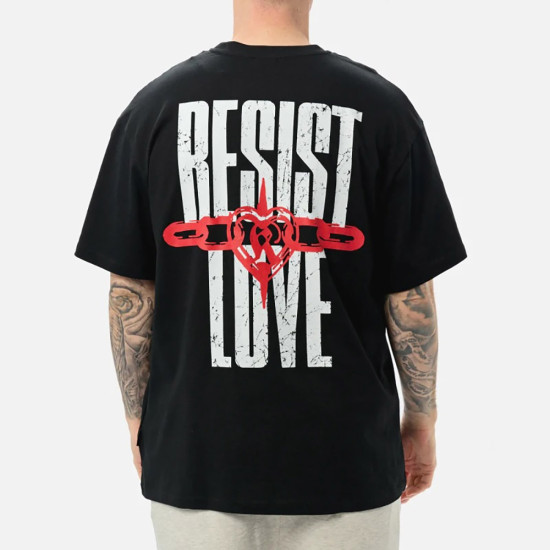 Karl Kani Ανδρική κοντομάνικη μπλούζα Woven Signature Resist Love Tee